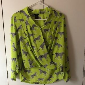 Ann Taylor cheetah blouse